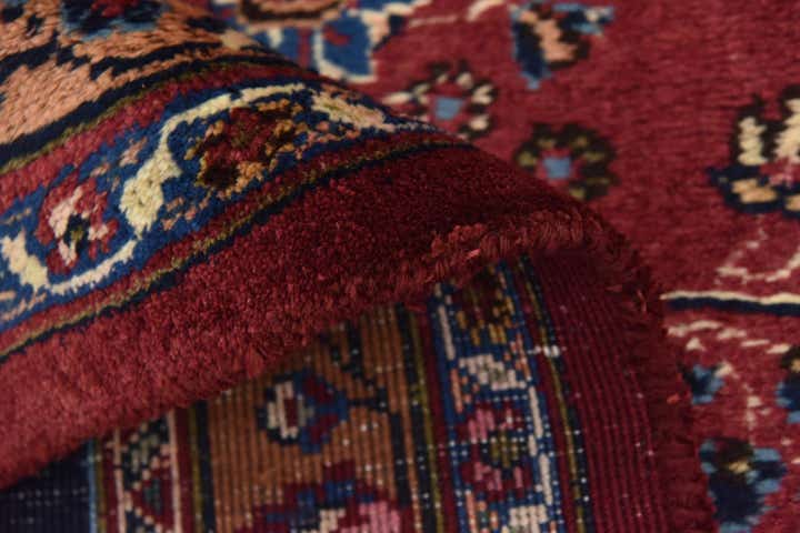 9' 7 x 12' 2 Hand Knotted Mashad Persian Wool Rug
