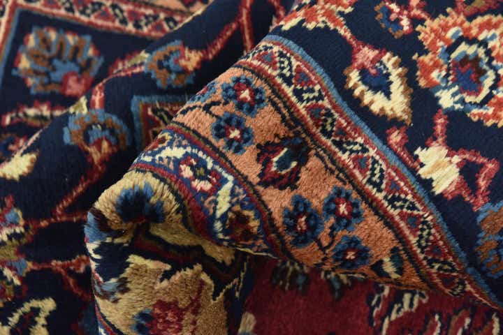 9' 7 x 12' 2 Hand Knotted Mashad Persian Wool Rug