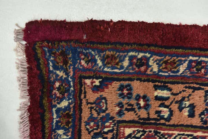 9' 7 x 12' 2 Hand Knotted Mashad Persian Wool Rug