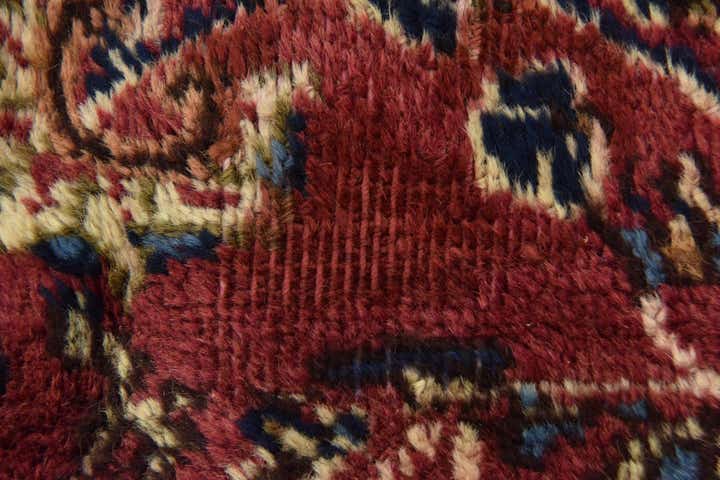 9' 7 x 12' 2 Hand Knotted Mashad Persian Wool Rug