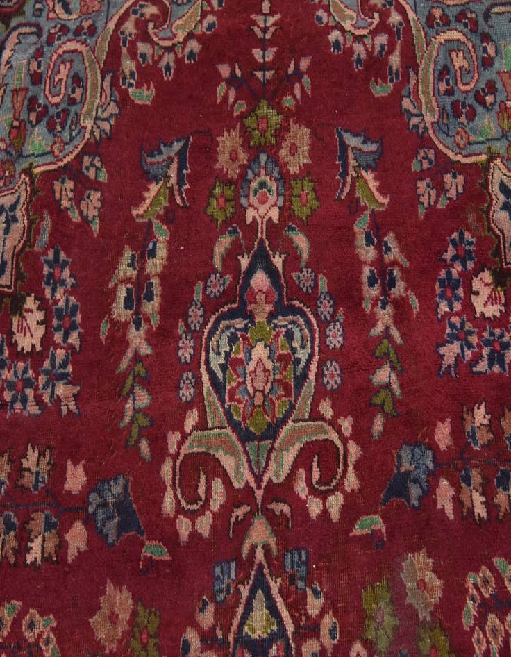 Detail image of 9' 8 x 12' 8  Hand Knotted Mashad Persian Wool Rug