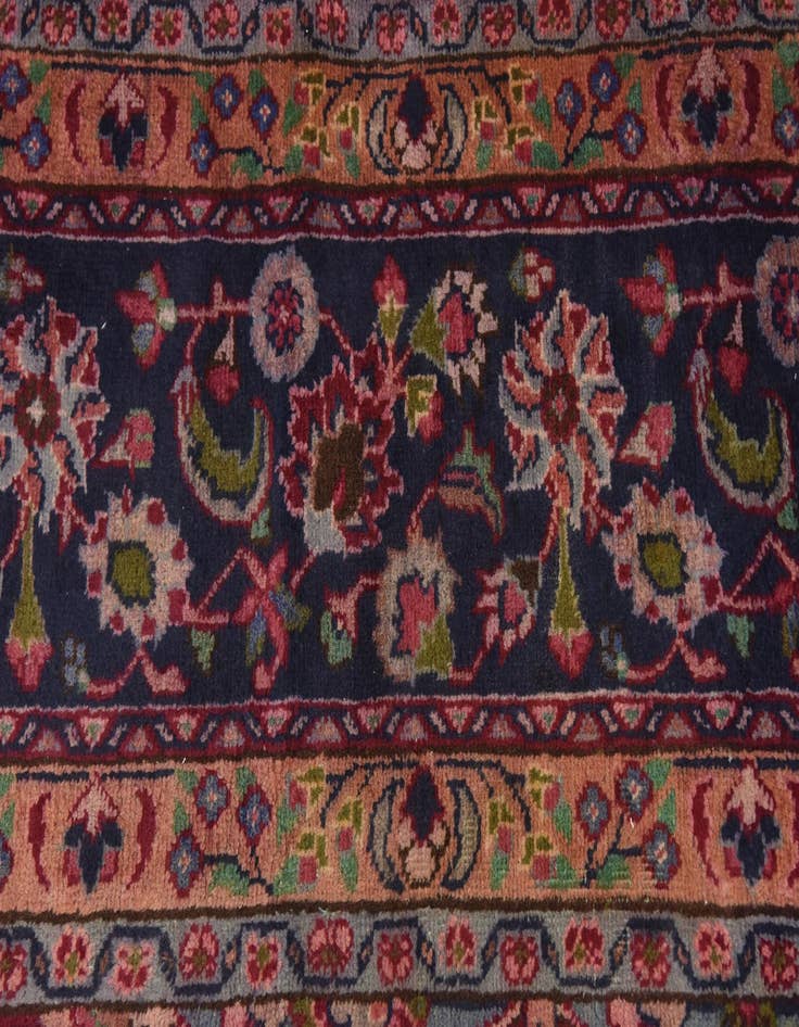 Detail image of 9' 8 x 12' 8  Hand Knotted Mashad Persian Wool Rug