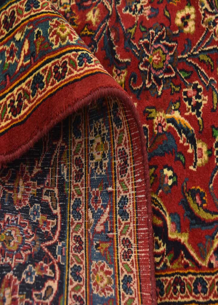 9' 6 x 13' 4 Hand Knotted Mashad Persian Wool Rug