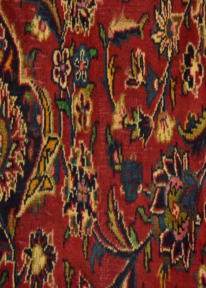 9' 6 x 13' 4 Hand Knotted Mashad Persian Wool Rug