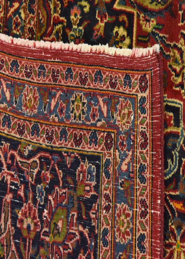 9' 6 x 13' 4 Hand Knotted Mashad Persian Wool Rug