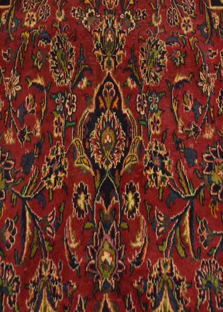 9' 6 x 13' 4 Hand Knotted Mashad Persian Wool Rug