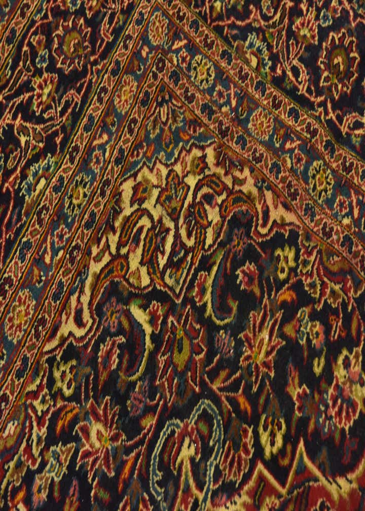 9' 6 x 13' 4 Hand Knotted Mashad Persian Wool Rug