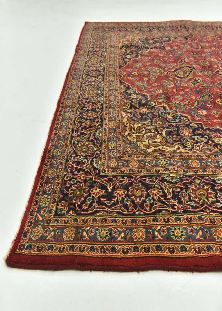 9' 6 x 13' 4 Hand Knotted Mashad Persian Wool Rug