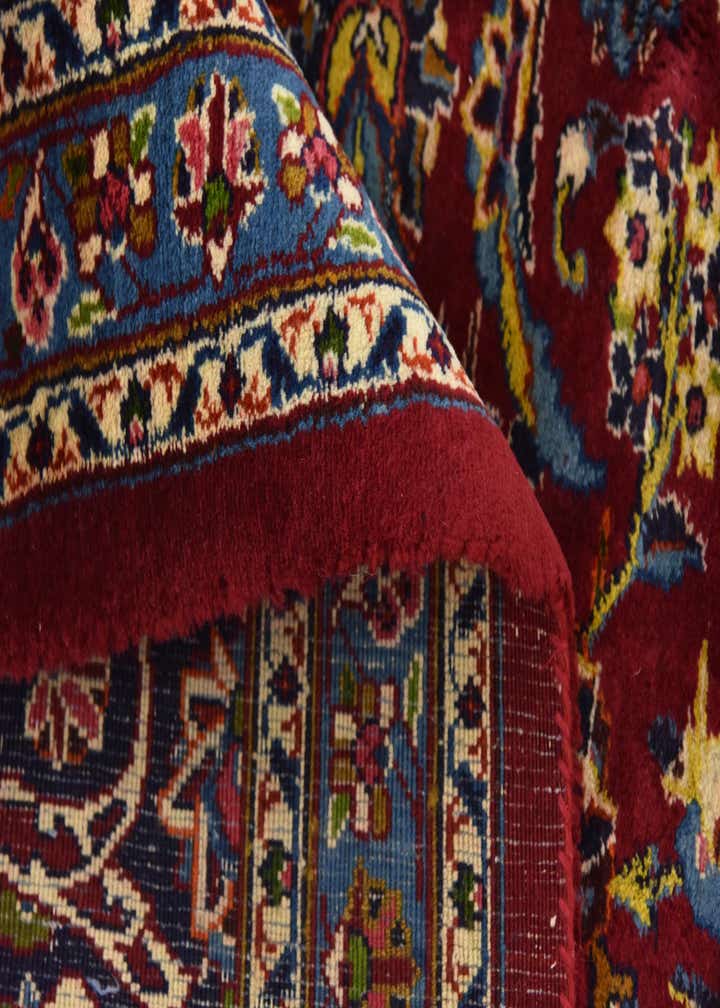 9' 7 x 13' 4 Hand Knotted Mashad Persian Wool Rug