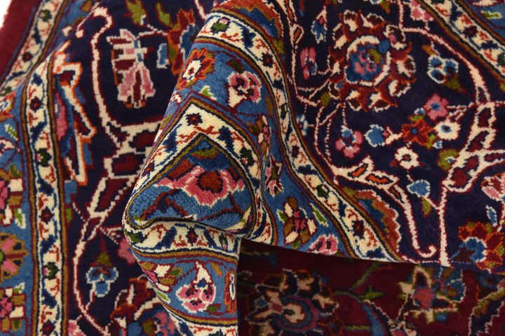 9' 7 x 13' 4 Hand Knotted Mashad Persian Wool Rug