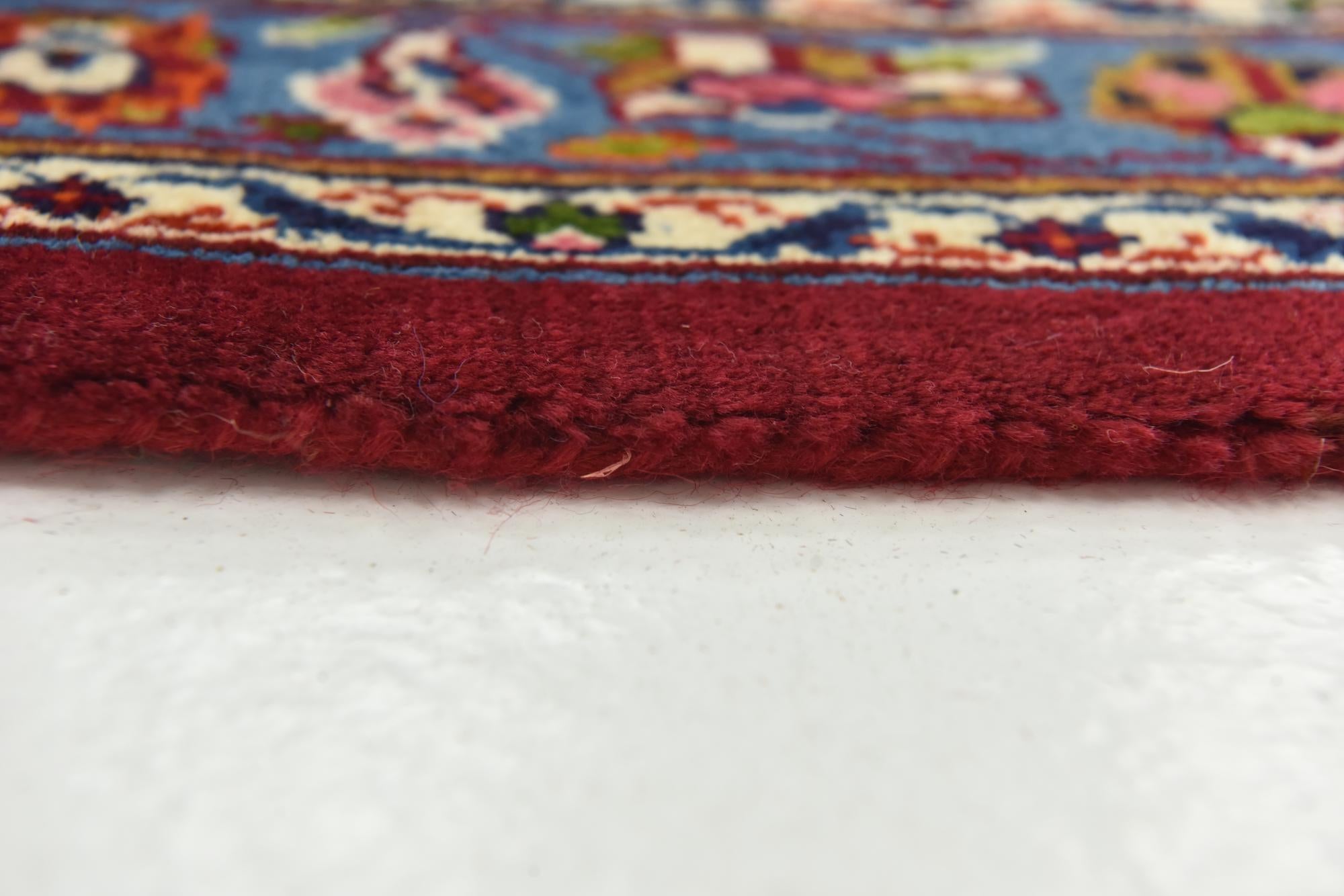 9' 7 x 13' 4 Hand Knotted Mashad Persian Wool Rug