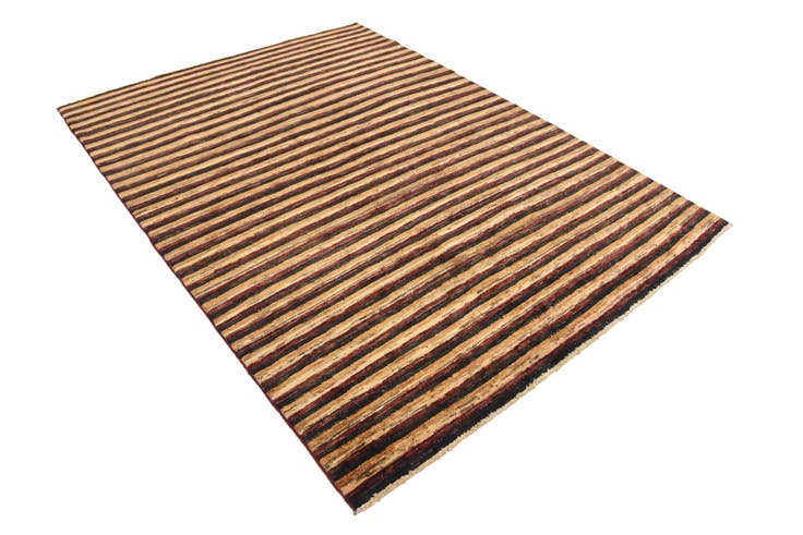 Detail image of 4' 9 x 6' 9 Hand Knotted Modern Ziegler Rug