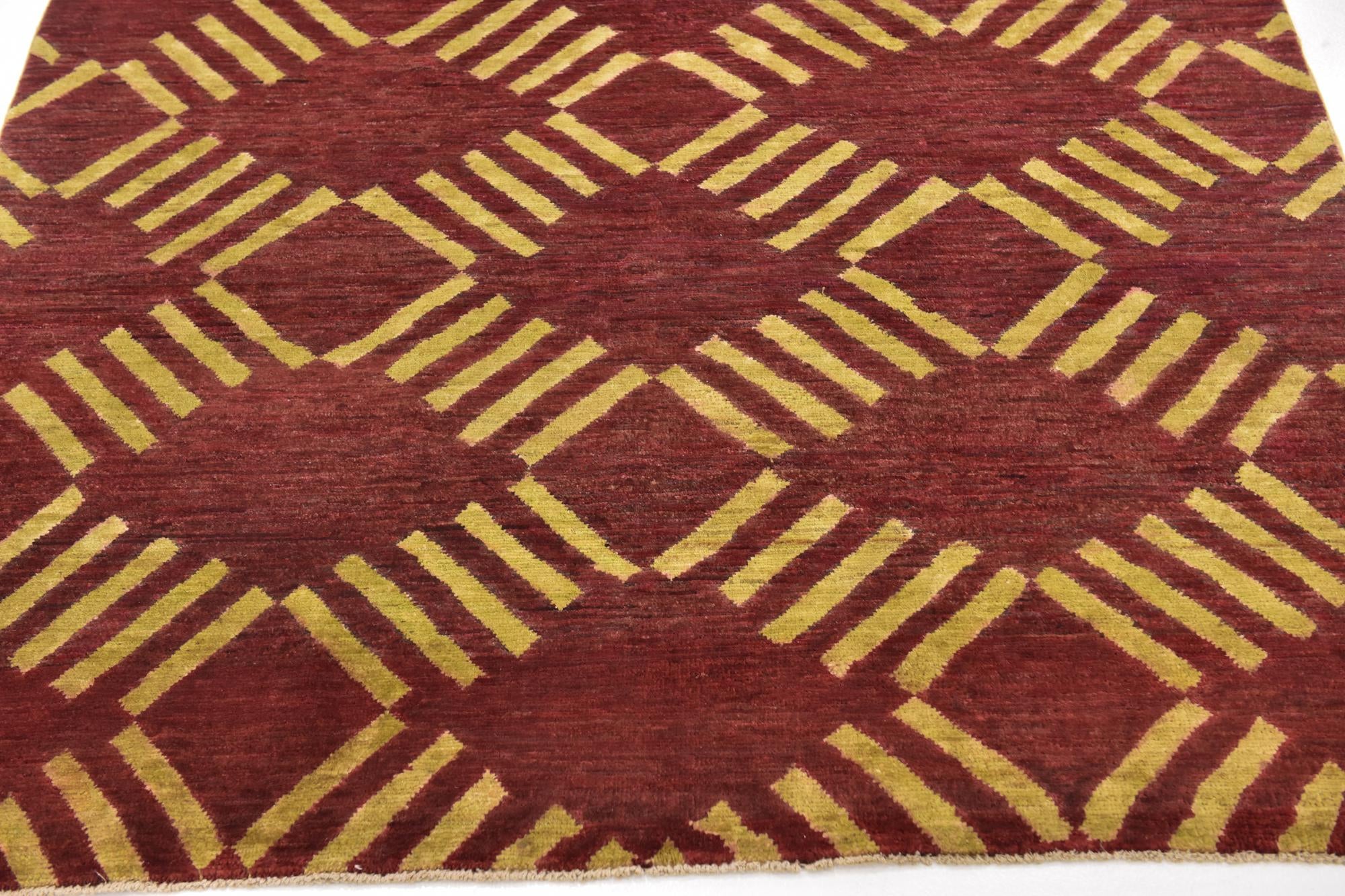 5' x 6' 5 Hand Knotted Modern Ziegler Rug