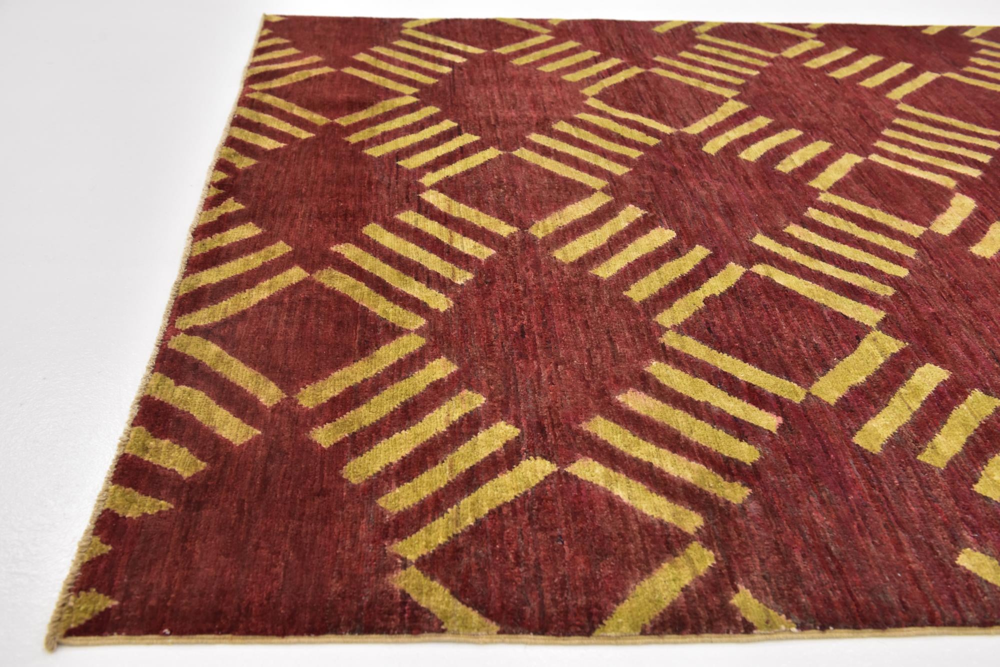 5' x 6' 5 Hand Knotted Modern Ziegler Rug