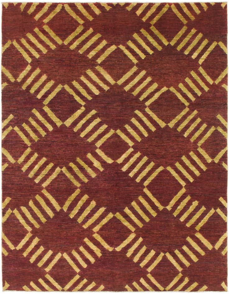 Detail image of 5' x 6' 5 Hand Knotted Modern Ziegler Rug
