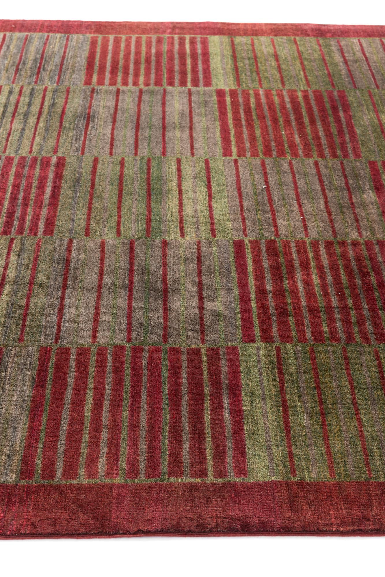6' 8 x 9' 10 Hand Knotted Modern Ziegler Rug
