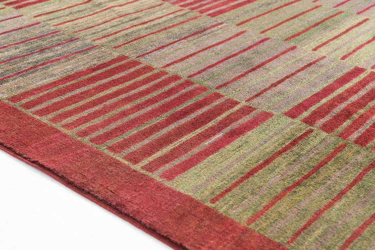 Detail image of 6' 8 x 9' 10 Hand Knotted Modern Ziegler Rug