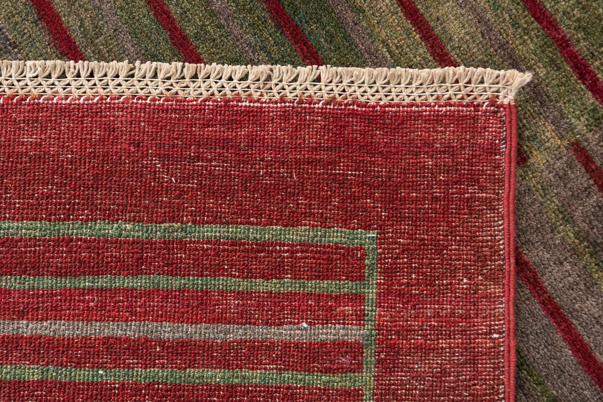 6' 8 x 9' 10 Hand Knotted Modern Ziegler Rug