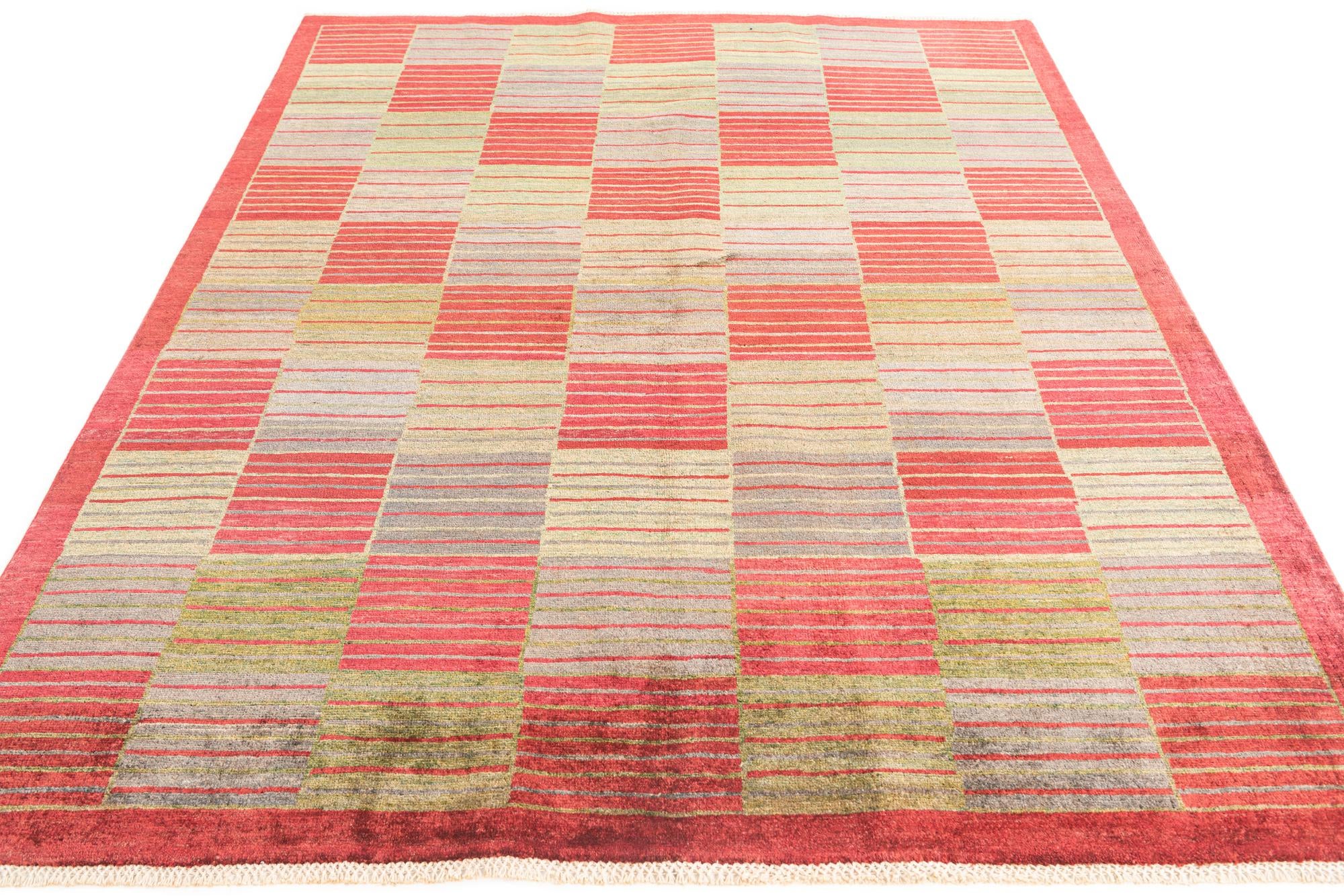 5' 10 x 7' 4 Hand Knotted Modern Ziegler Rug