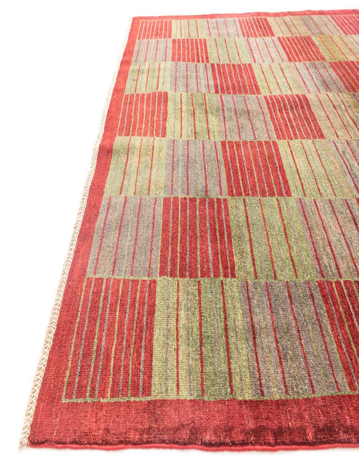 Detail image of 5' 10 x 7' 4  Hand Knotted Modern Ziegler Rug