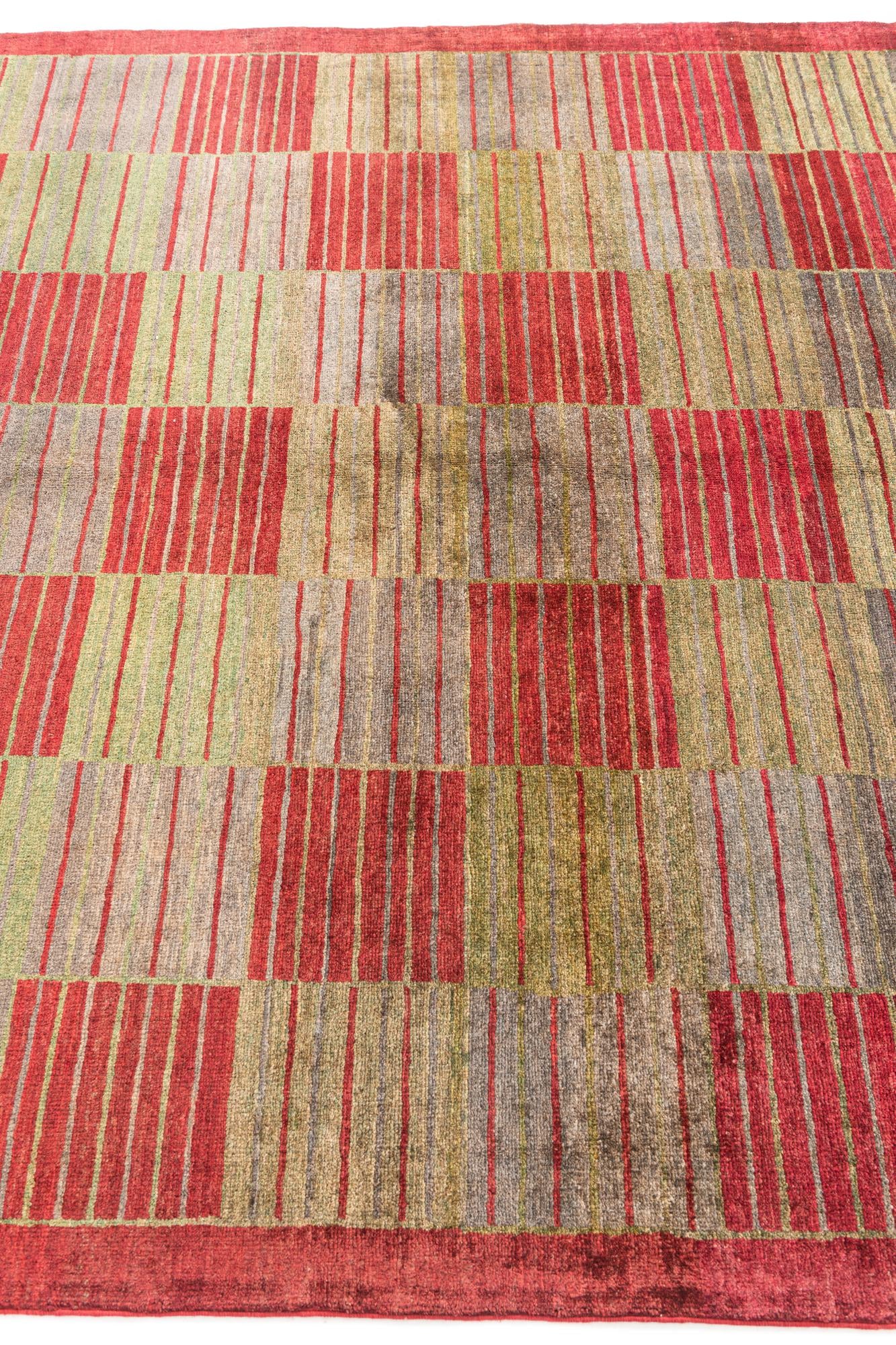 5' 10 x 7' 4 Hand Knotted Modern Ziegler Rug