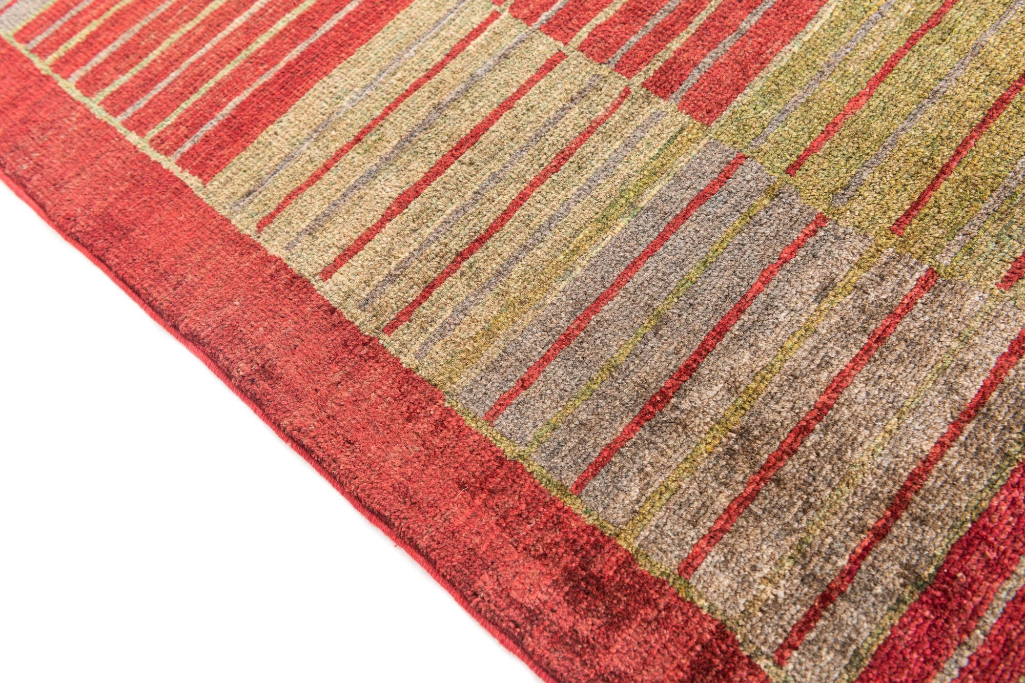 5' 10 x 7' 4 Hand Knotted Modern Ziegler Rug