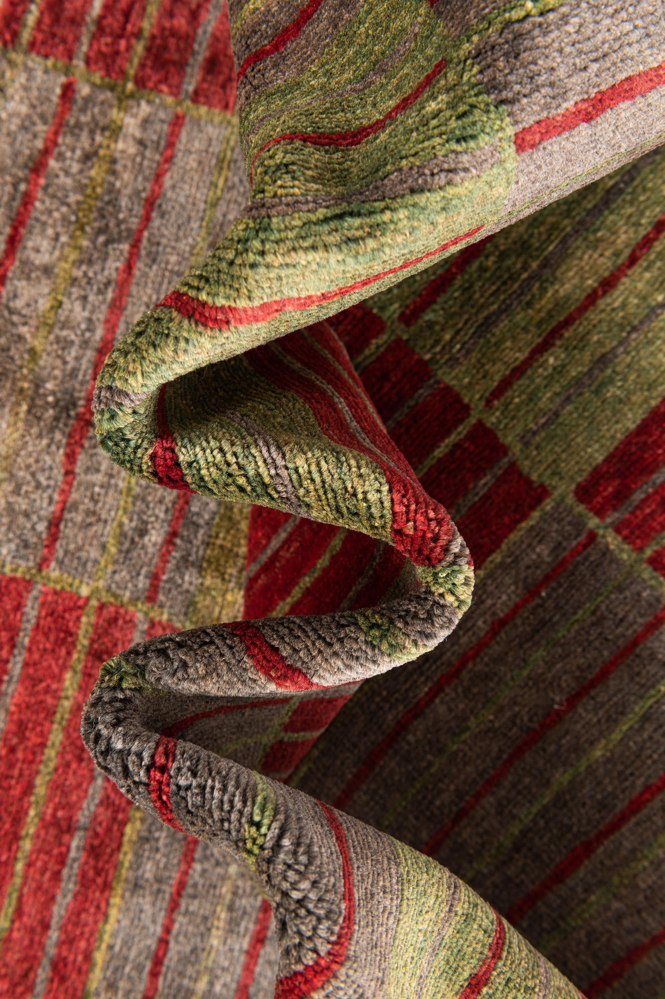 5' 10 x 7' 4 Hand Knotted Modern Ziegler Rug