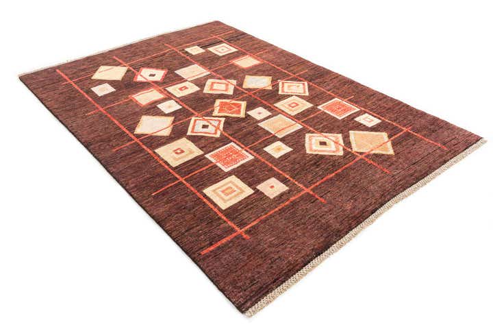 5' 1 x 7' 3 Hand Knotted Modern Ziegler Wool Rug