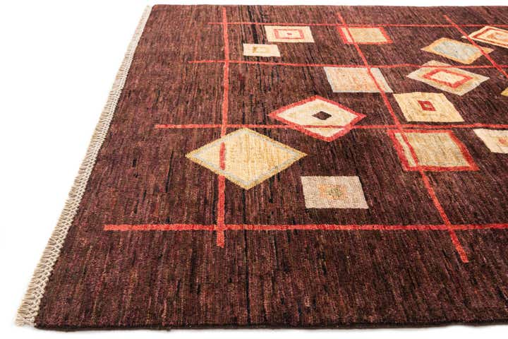 5' 1 x 7' 3 Hand Knotted Modern Ziegler Wool Rug