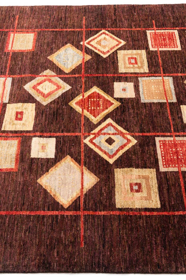 Detail image of 5' 1 x 7' 3 Hand Knotted Modern Ziegler Wool Rug
