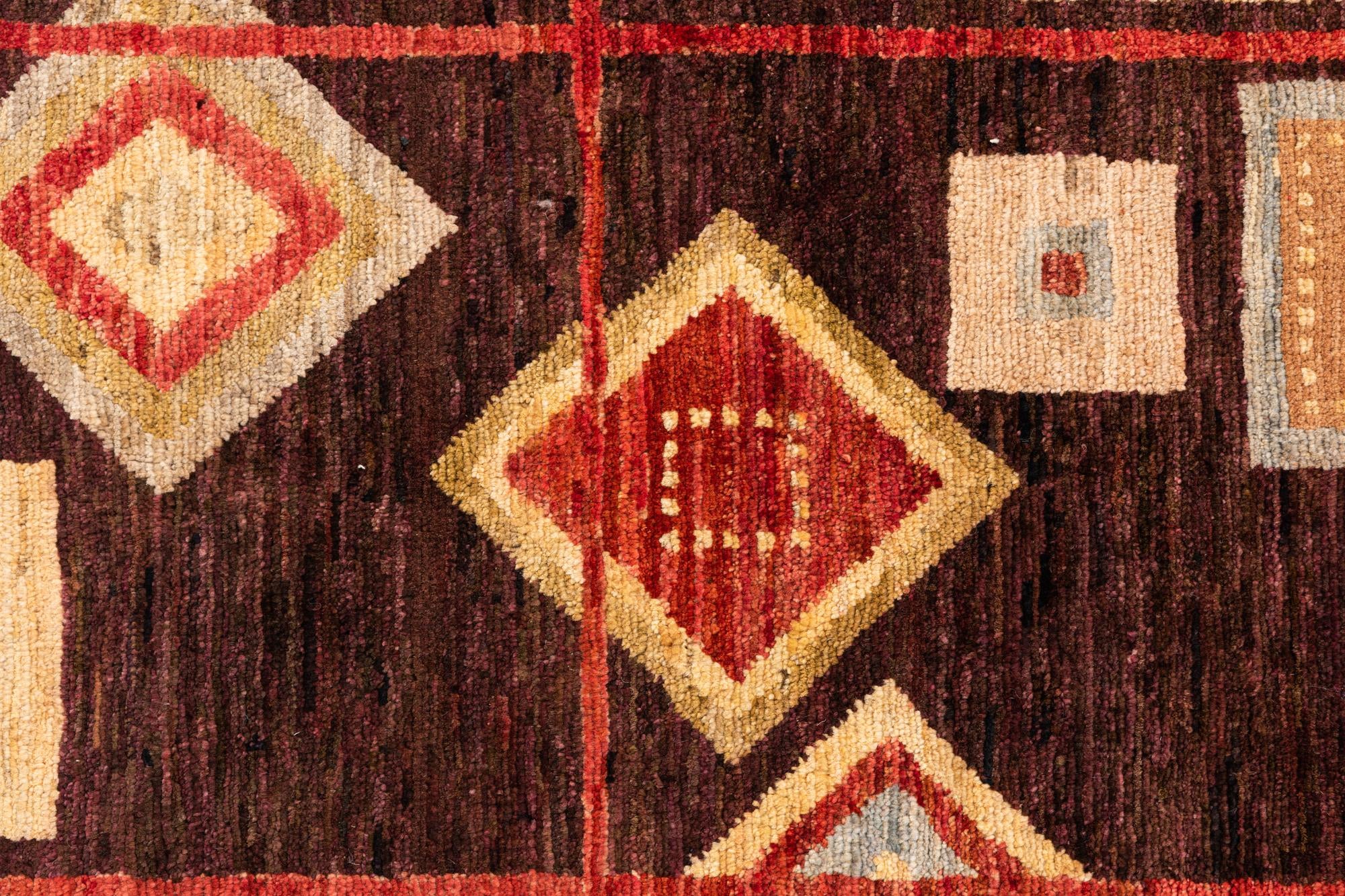 5' 1 x 7' 3 Hand Knotted Modern Ziegler Wool Rug
