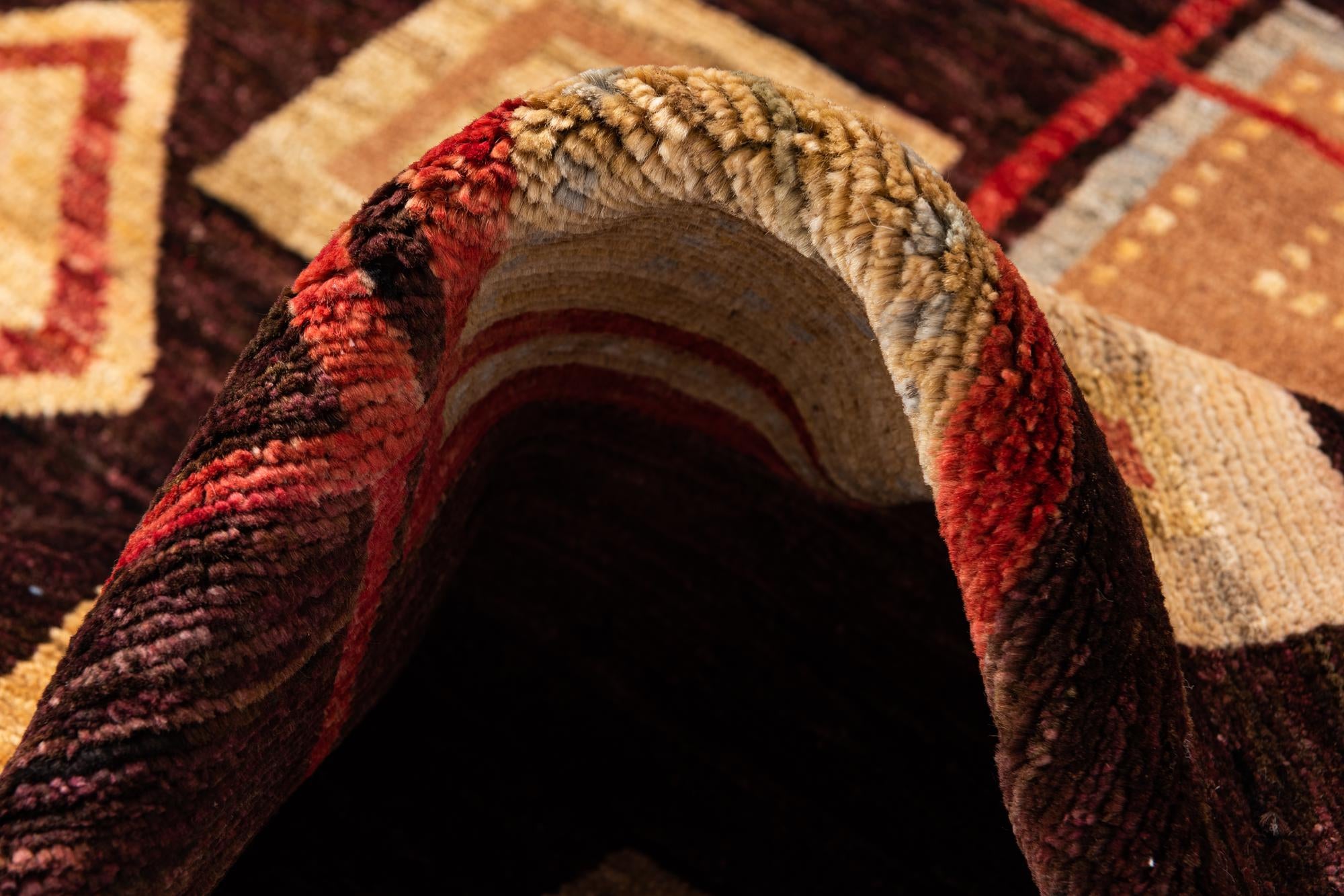 5' 1 x 7' 3 Hand Knotted Modern Ziegler Wool Rug