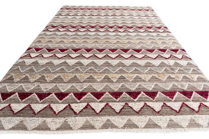 6' 6 x 10' 3 Hand Knotted Modern Ziegler Wool Rug