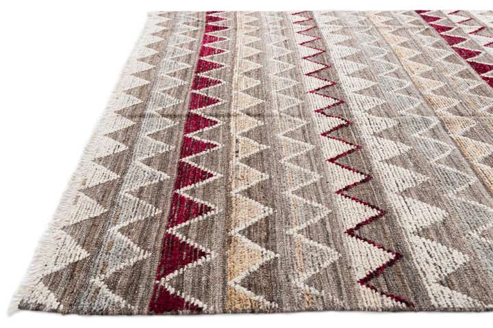 6' 6 x 10' 3 Hand Knotted Modern Ziegler Wool Rug
