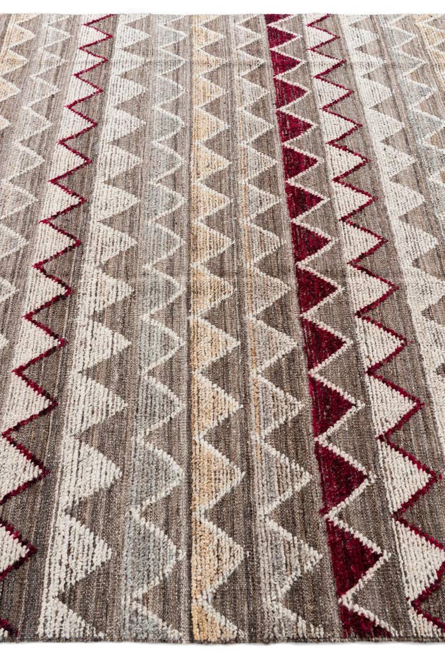 Detail image of 6' 6 x 10' 3 Hand Knotted Modern Ziegler Wool Rug