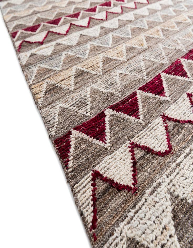 Detail image of 6' 6 x 10' 3  Hand Knotted Modern Ziegler Wool Rug