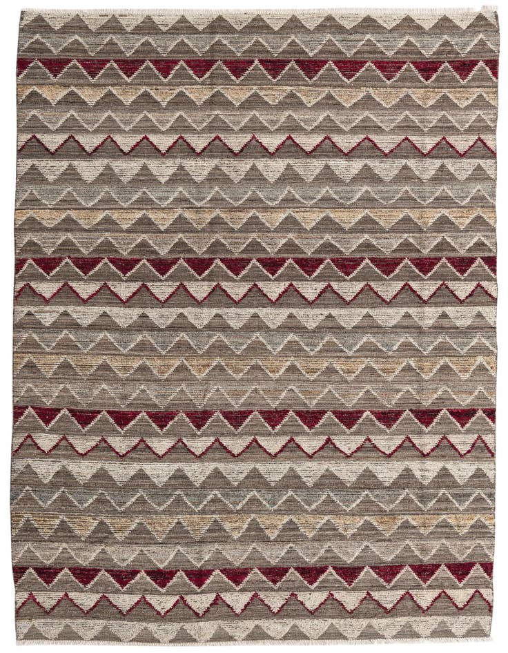 Detail image of 6' 6 x 10' 3 Hand Knotted Modern Ziegler Wool Rug