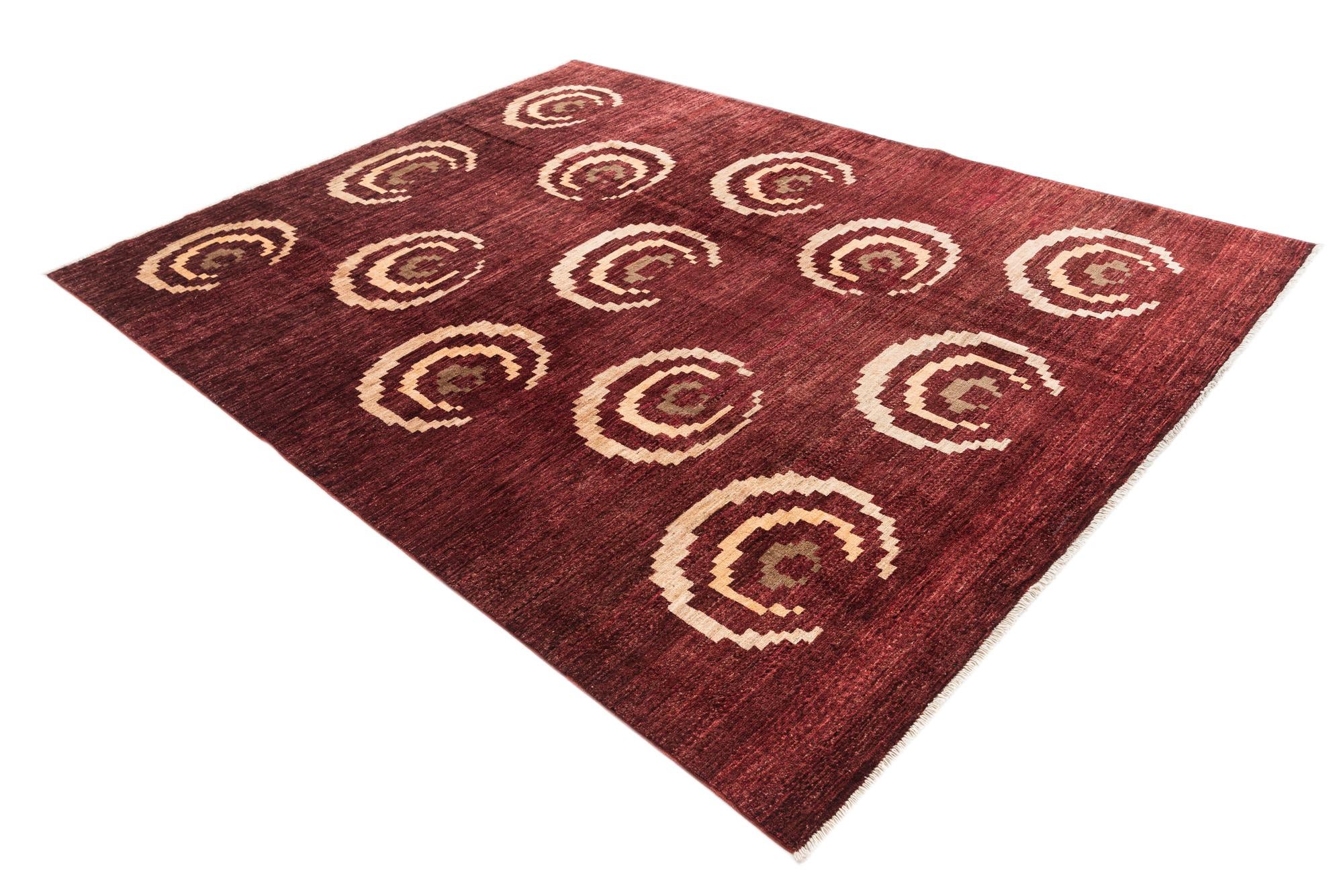 6' 5 x 8' 3 Hand Knotted Modern Ziegler Rug