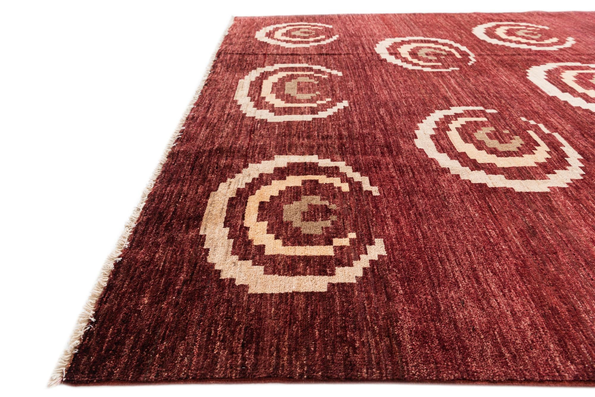 6' 5 x 8' 3 Hand Knotted Modern Ziegler Rug
