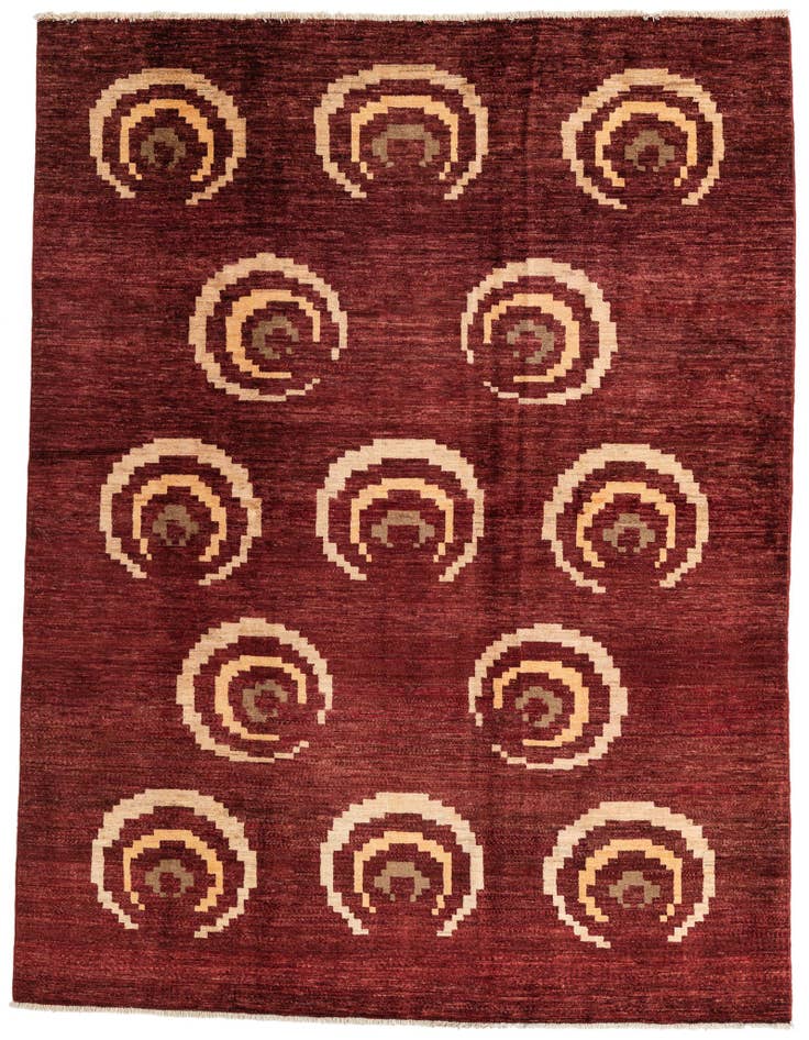 Detail image of 6' 5 x 8' 3 Hand Knotted Modern Ziegler Rug