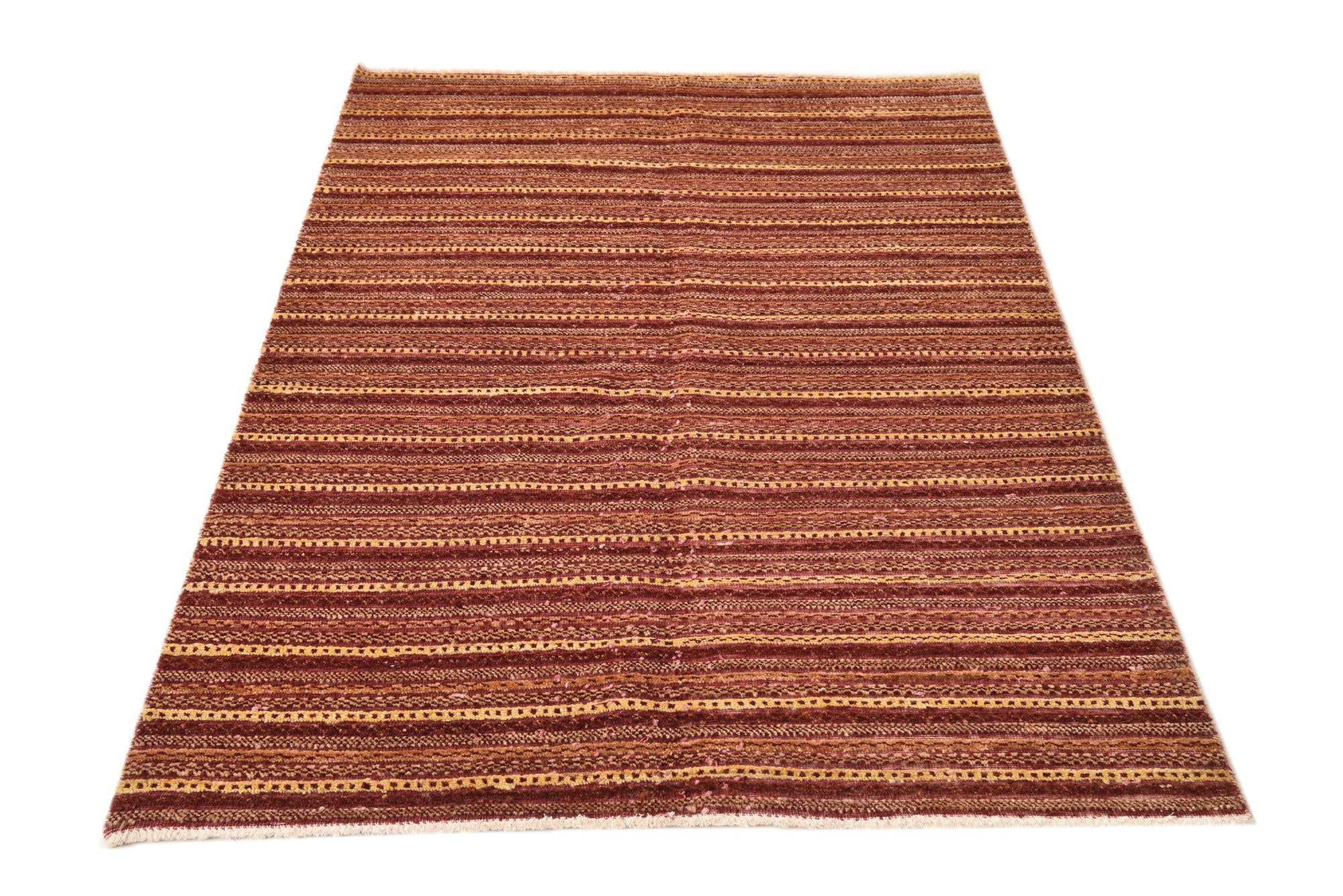 4' x 6' Hand Knotted Modern Ziegler Rug