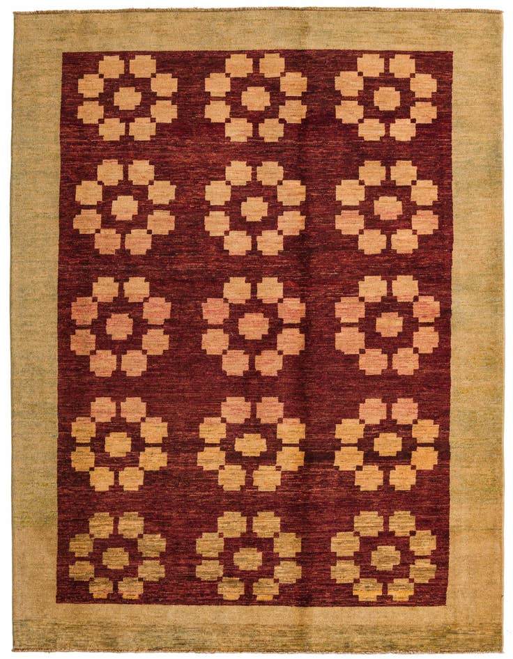 Detail image of 5' 5 x 7' 10 Hand Knotted Modern Ziegler Rug