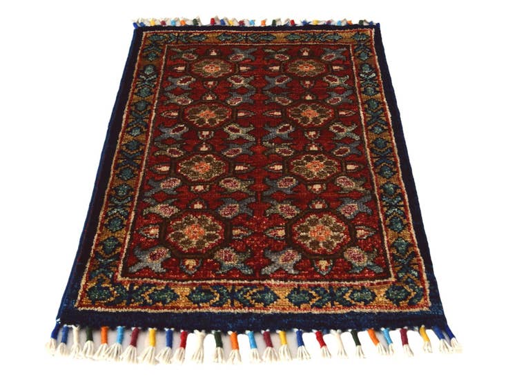 Detail image of 1' 5 x 2' Hand Knotted Modern Ziegler Rug