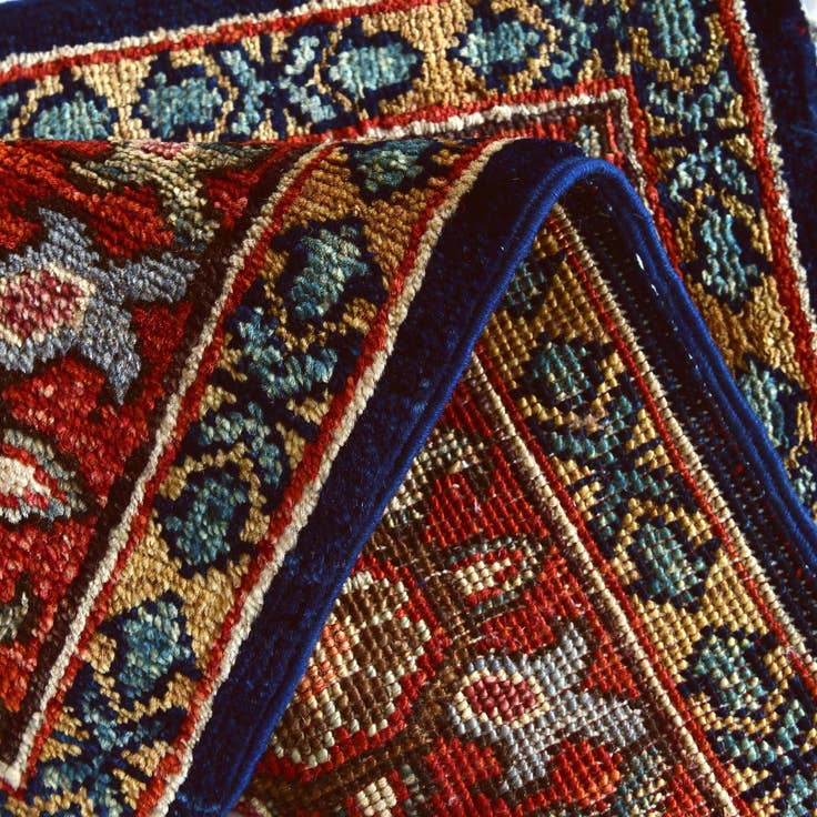 Detail image of 1' 5 x 2' Hand Knotted Modern Ziegler Rug