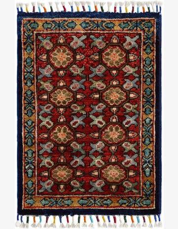 1' 5 x 2' Hand Knotted Modern Ziegler Rug