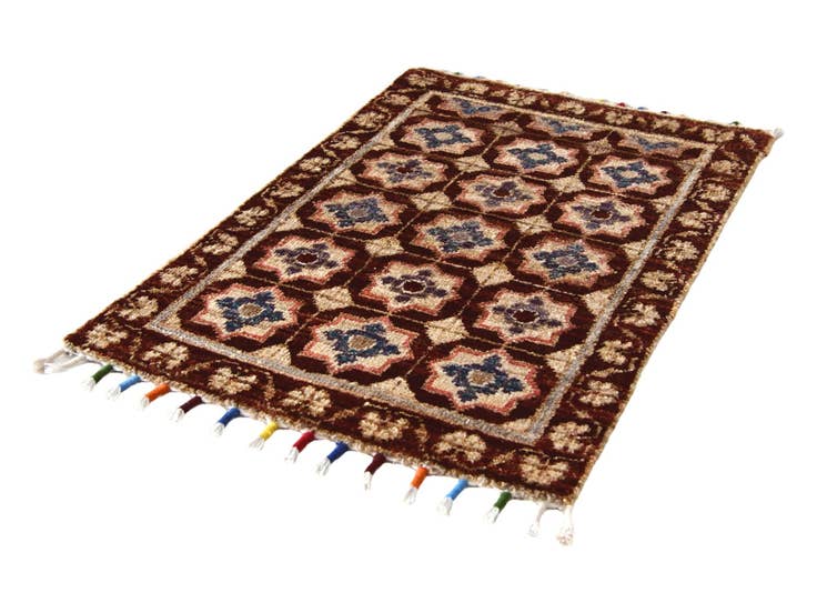 Detail image of 1' 5 x 2' 1 Hand Knotted Modern Ziegler Rug