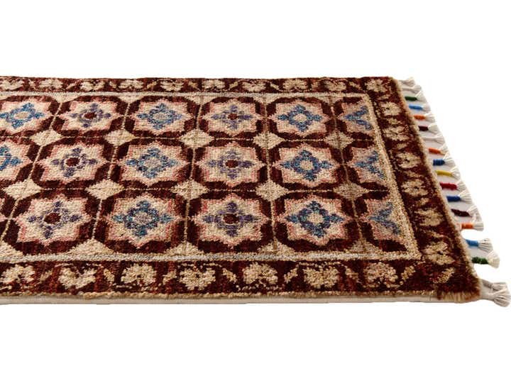 1' 5 x 2' 1 Hand Knotted Modern Ziegler Rug