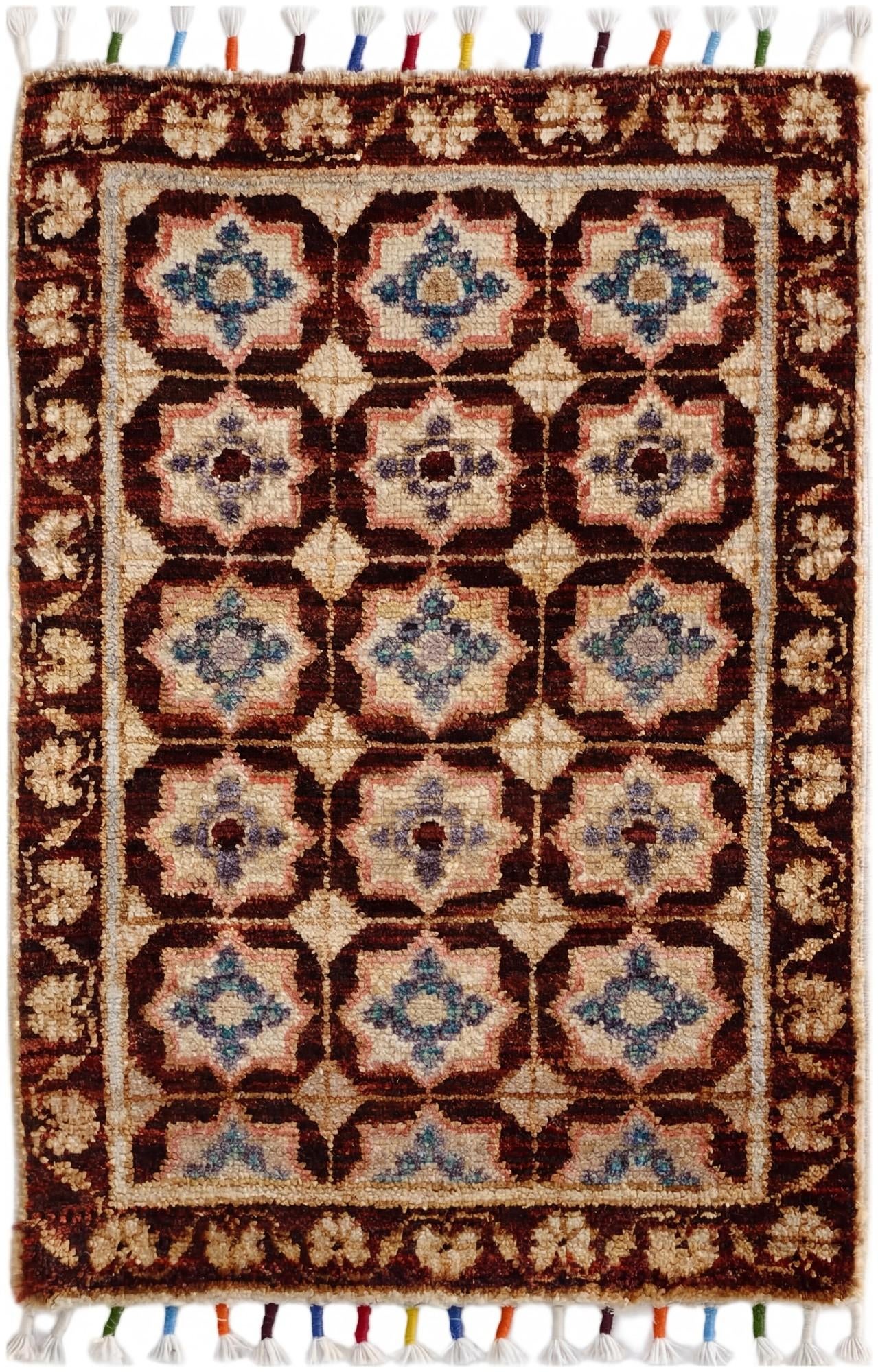 1' 5 x 2' 1 Hand Knotted Modern Ziegler Rug