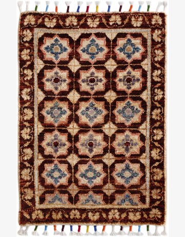 1' 5 x 2' 1 Hand Knotted Modern Ziegler Rug