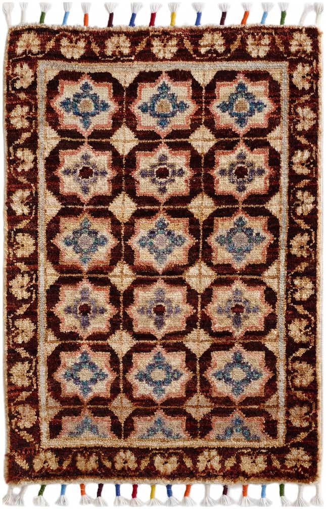 1' 5 x 2' 1 Hand Knotted Modern Ziegler Rug